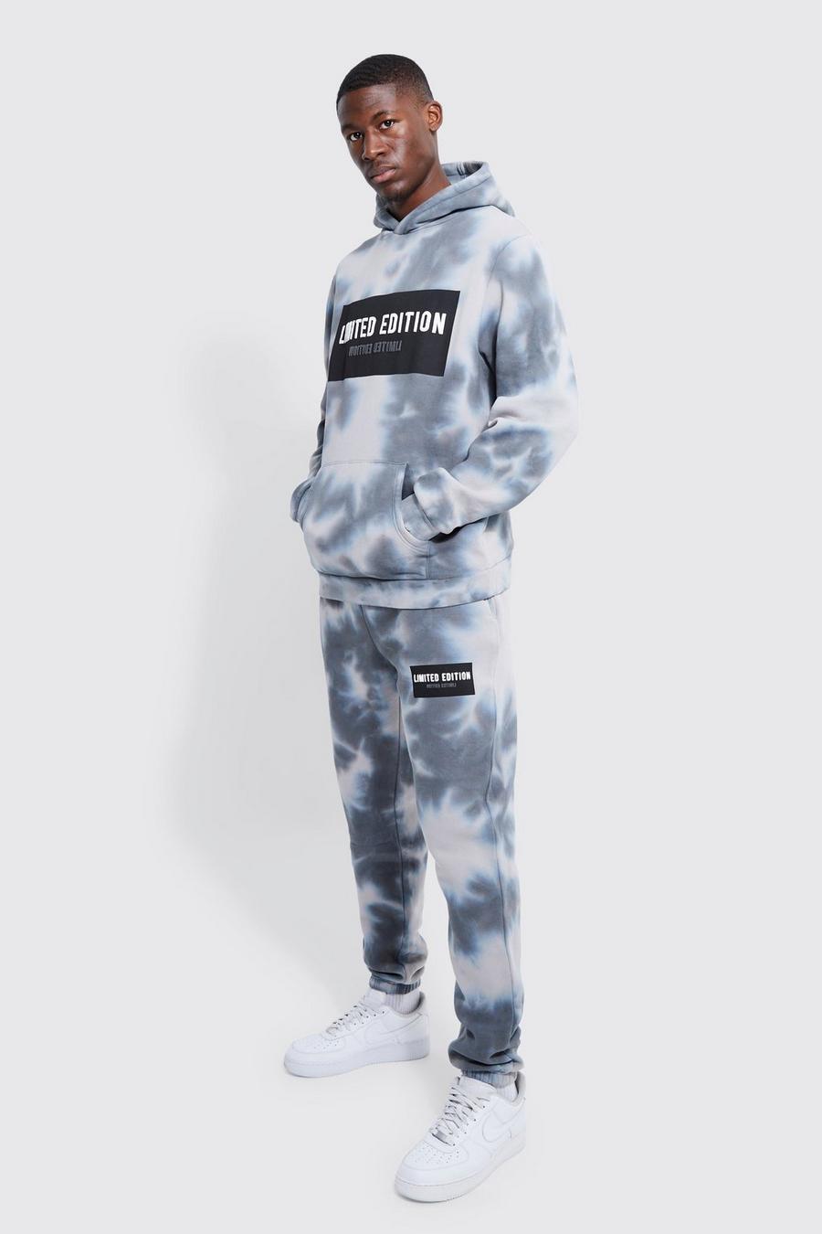 Multi Tall Limited Edition Tie Dye Hooded Tracksuit image number 1