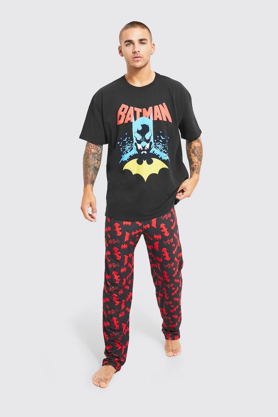 Black Batman License Loungewear Set