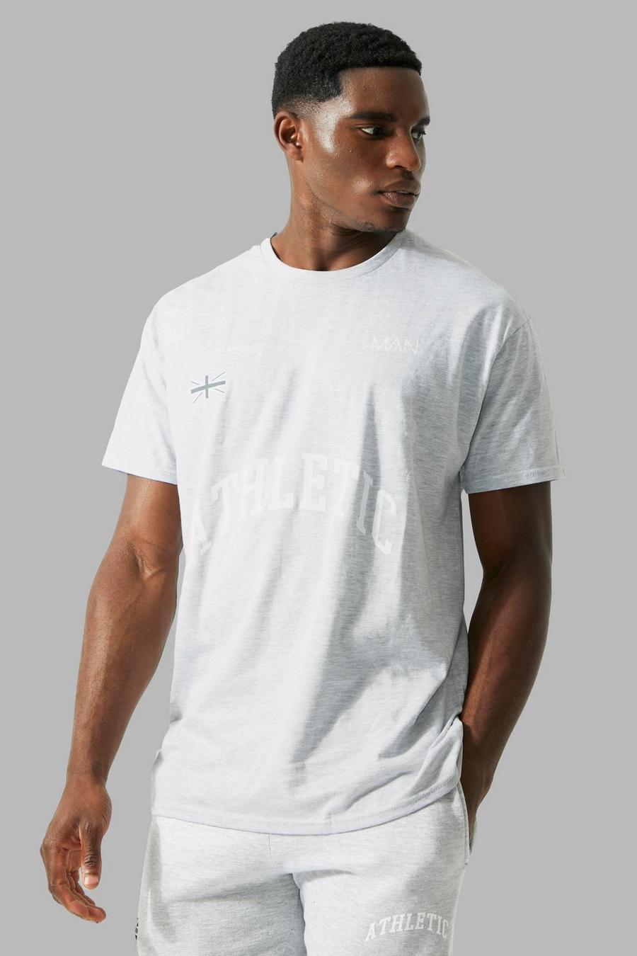 Grey marl Man Active Oversized Athletic Training T-shirt image number 1
