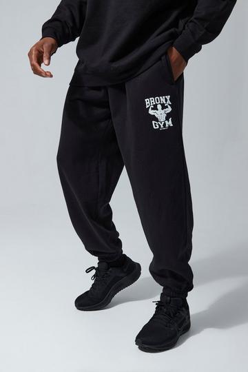 Man Active Oversized Bronx Gym Sweatpants black