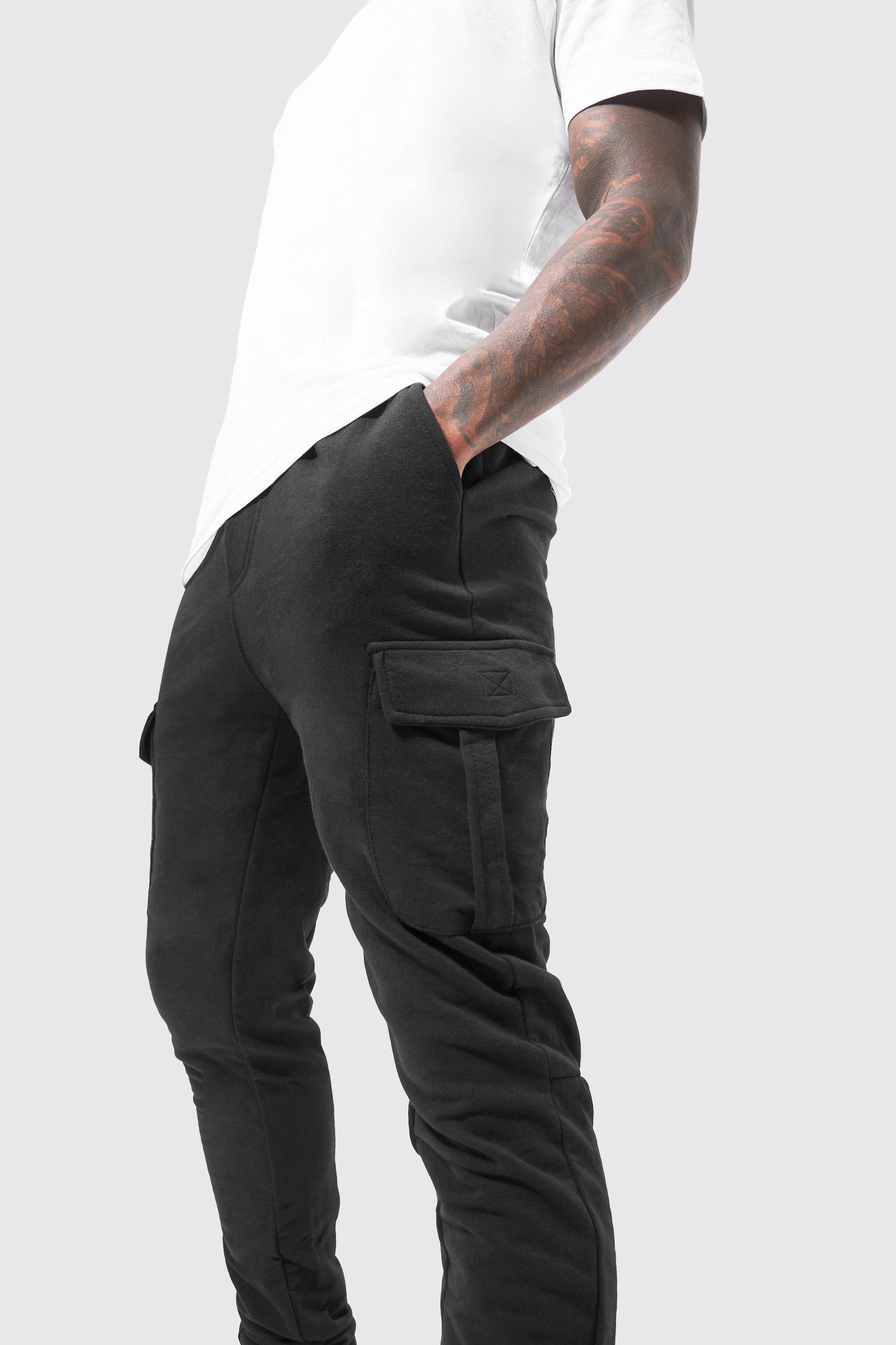 Skinny cargo joggers store mens