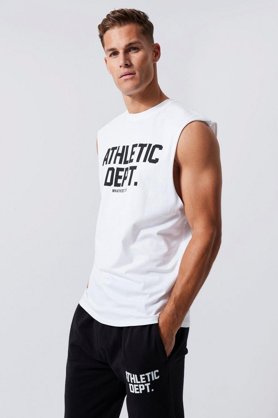 Tall Man Active Athletic Dept. Tanktop, White image number 1