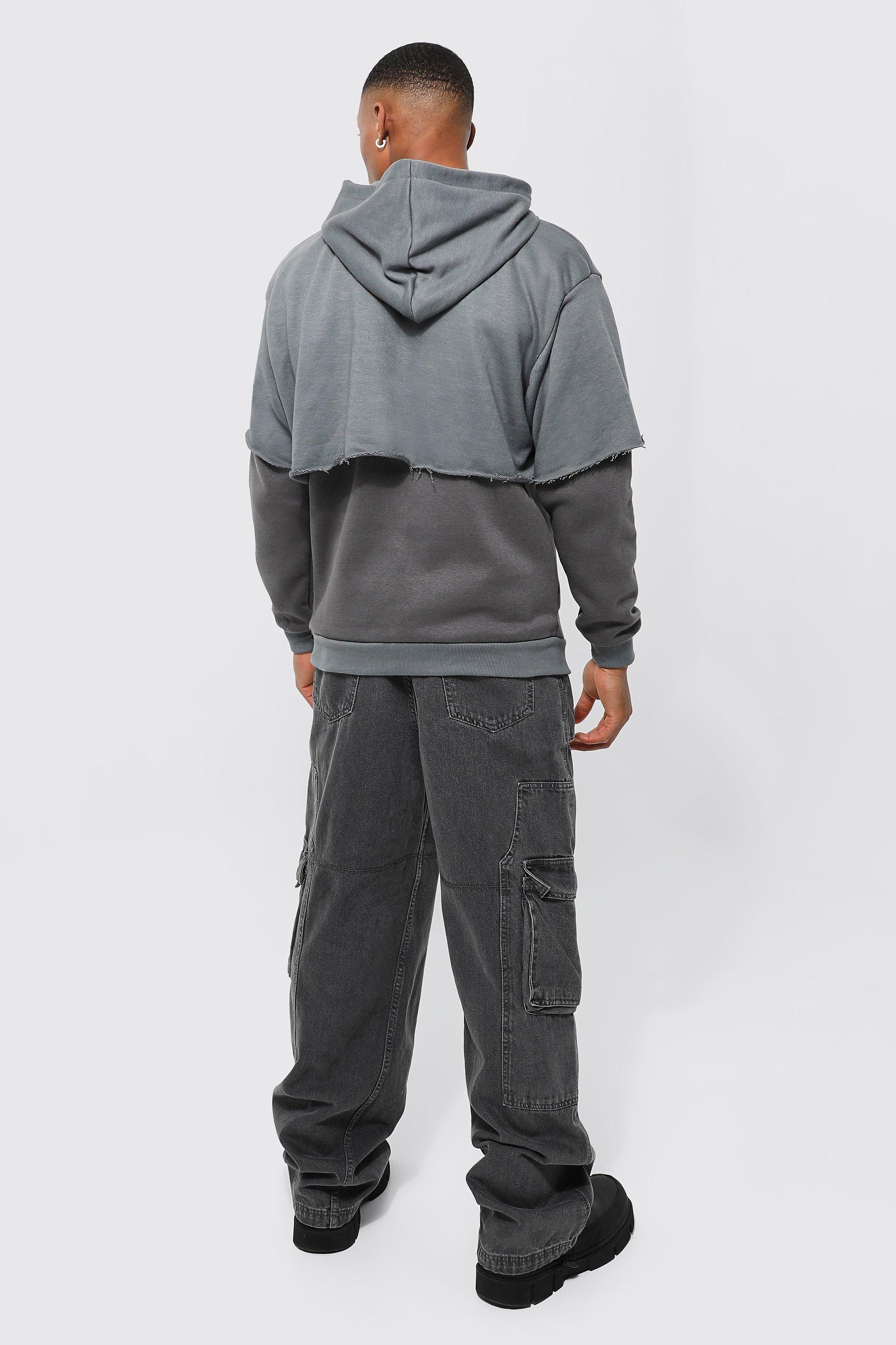 Oversized Double Layer Hoodie