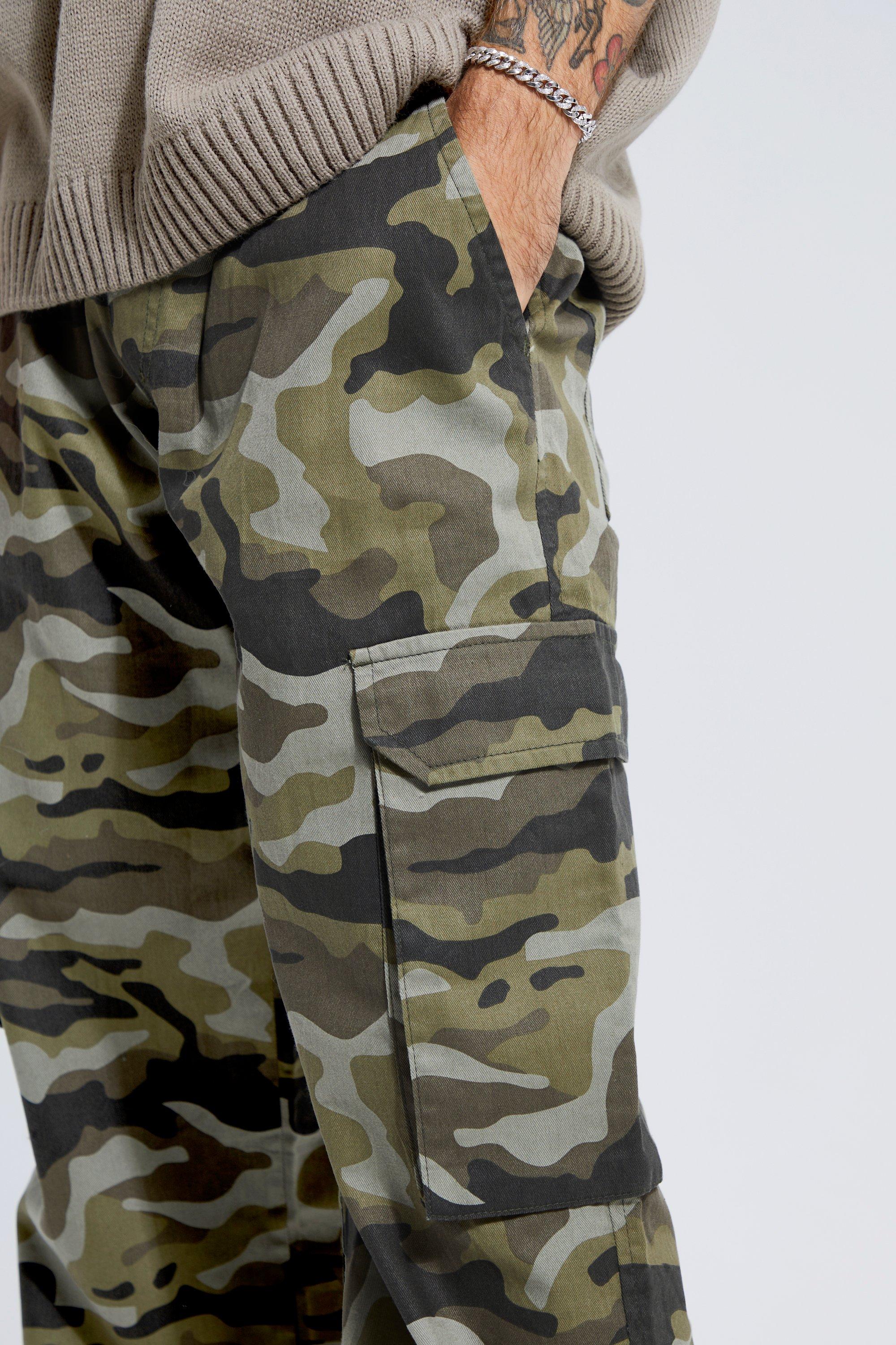 Oversized on sale camo pants