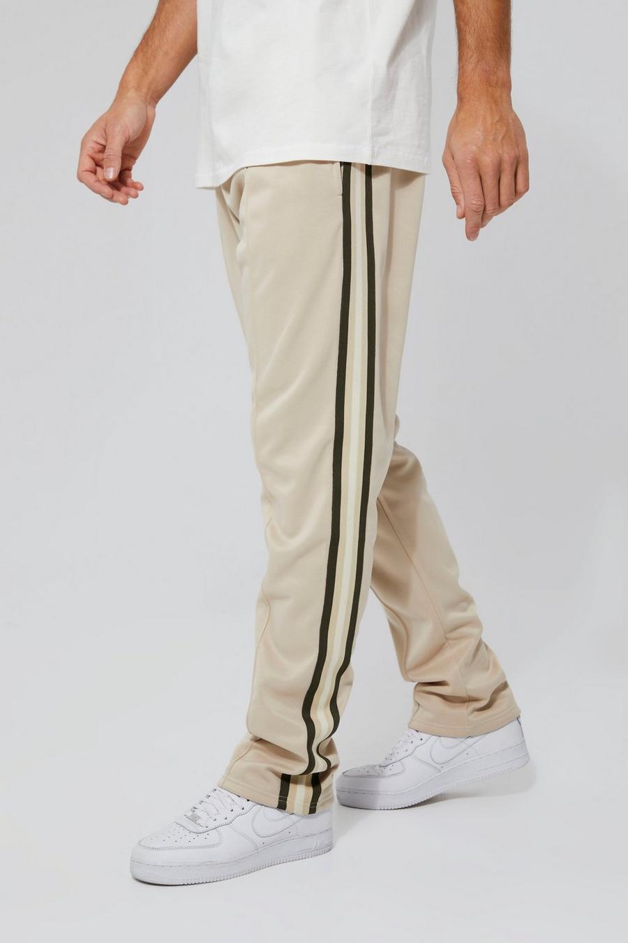 Stone Tall Straight Leg Tricot Pintuck Tape Jogger image number 1