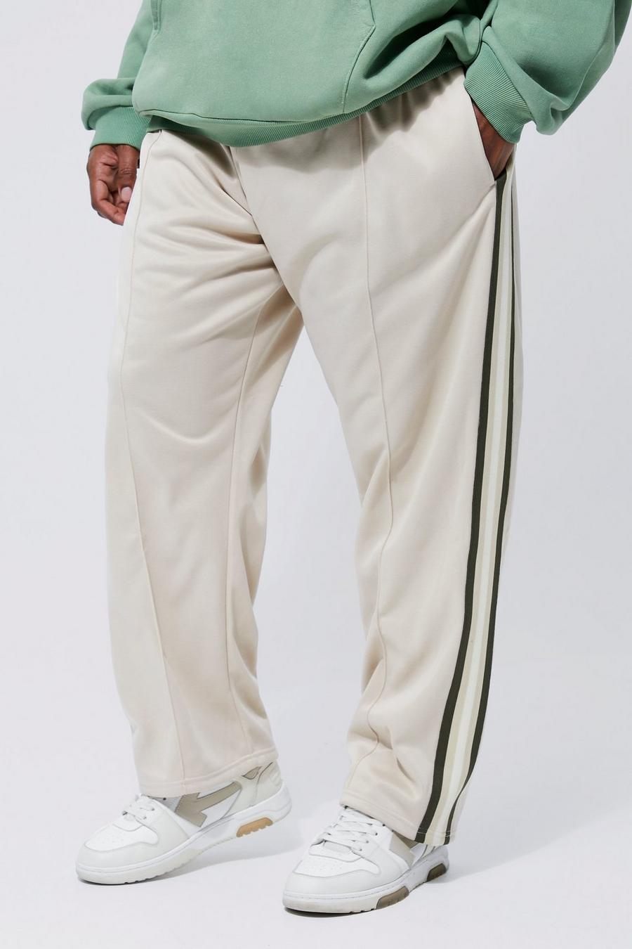 Stone Plus Straight Leg Tricot Pintuck Tape Jogger image number 1