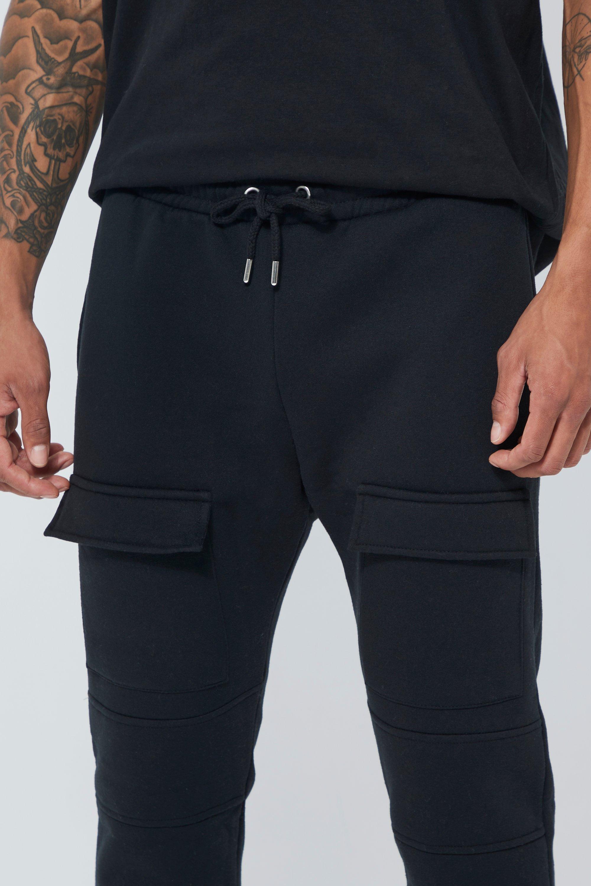 Slim Front Pocket Panelled Cargo Jogger boohoo