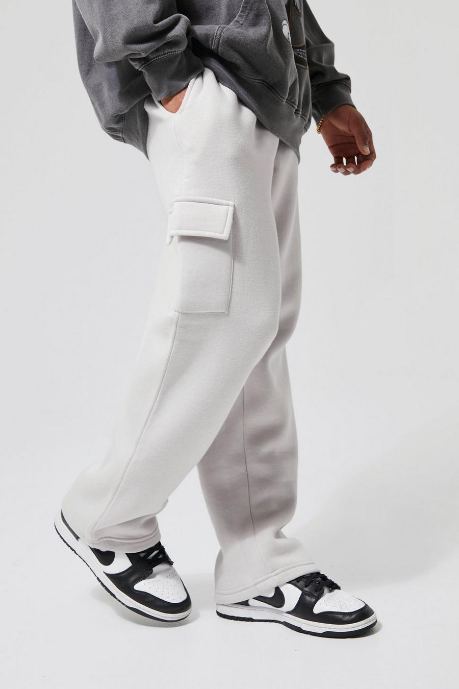 Light grey Relaxed Fit Cargo Jogger image number 1