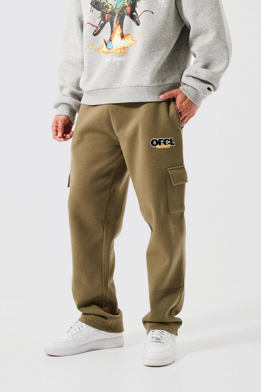 Khaki Ofcl Relaxed Fit Cargo Jogger  image number 1