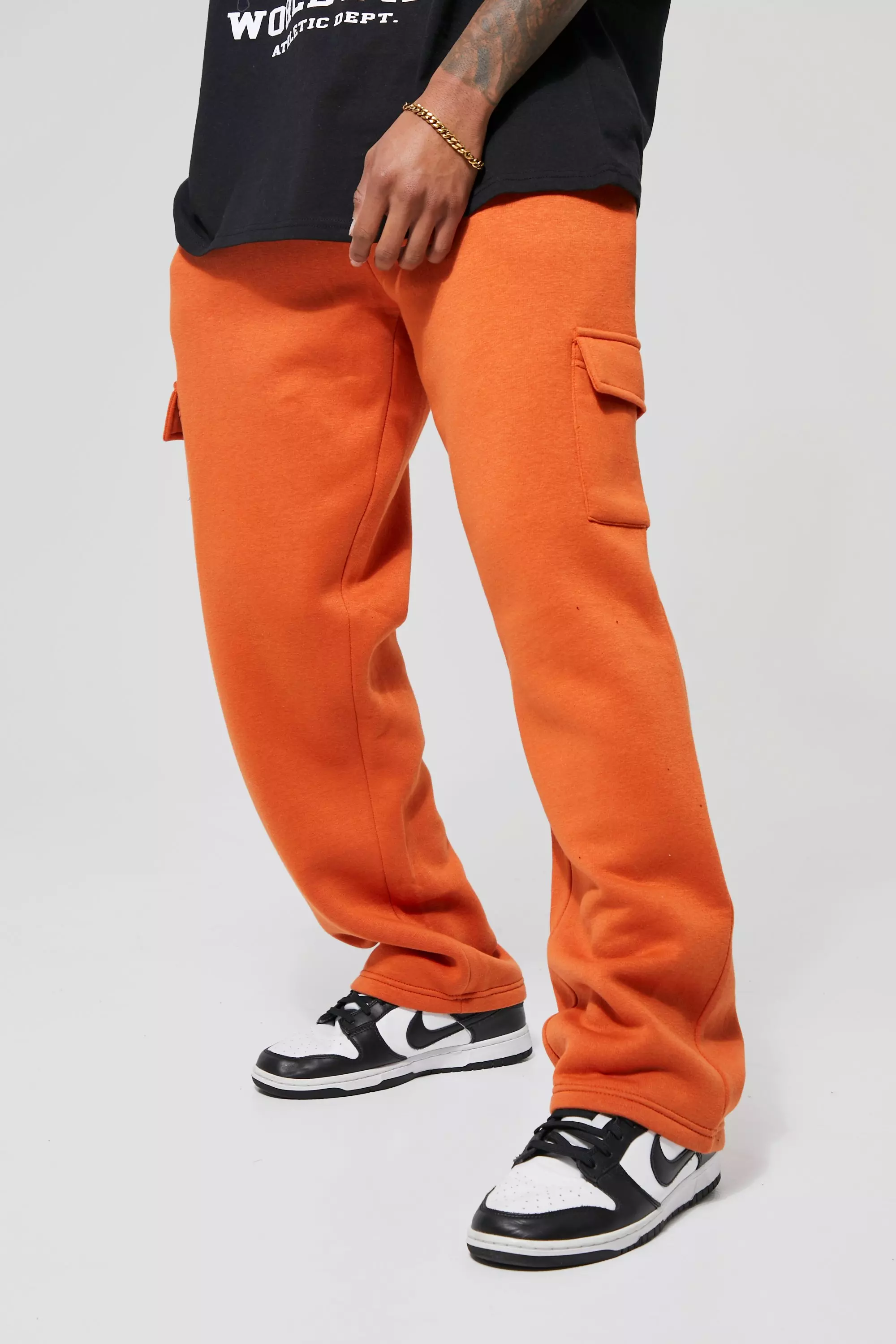 Red store cargo joggers