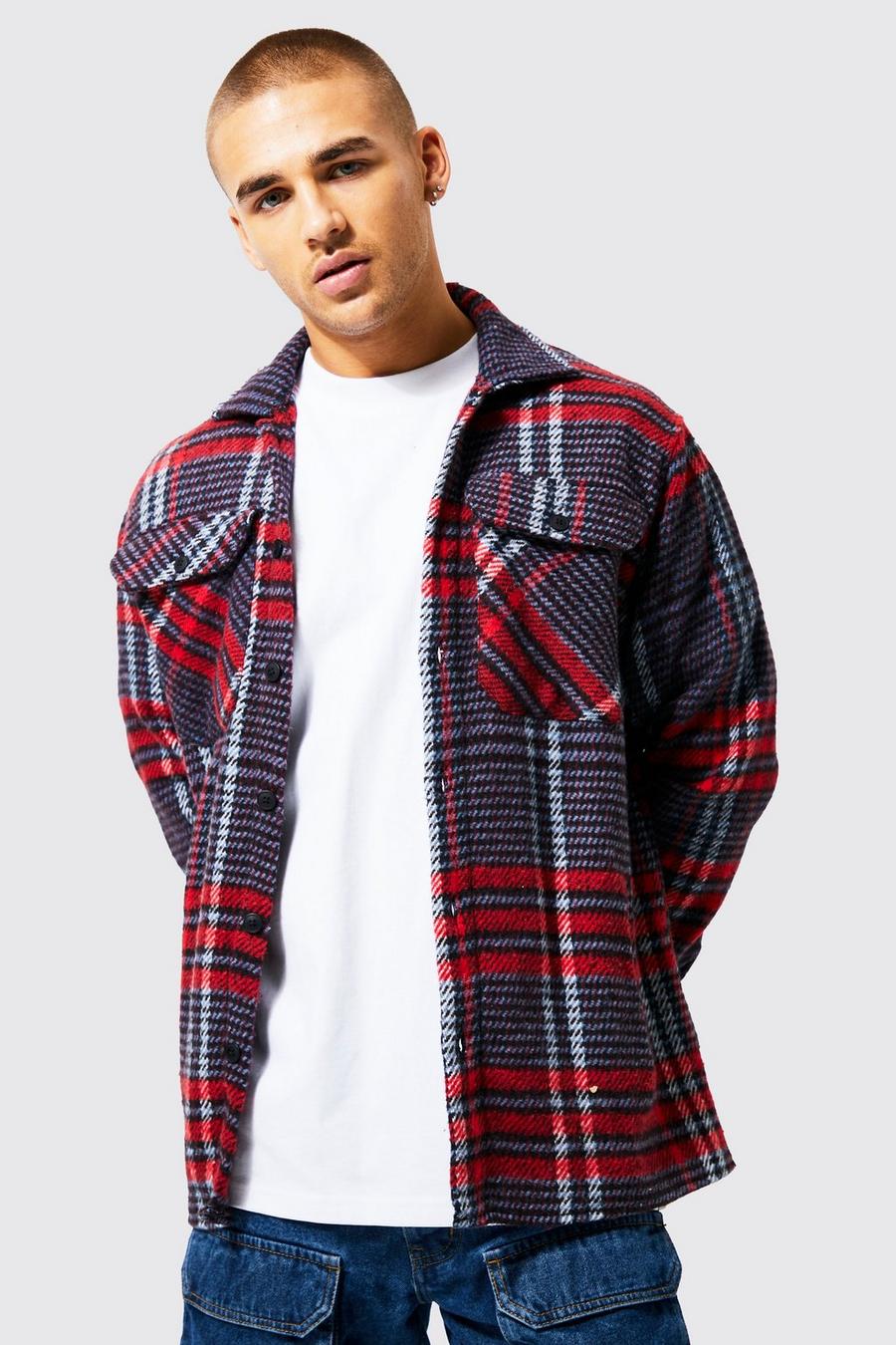 Red Check Overshirt image number 1
