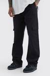 Elastic Waist Relaxed Fit Cargo Trouser