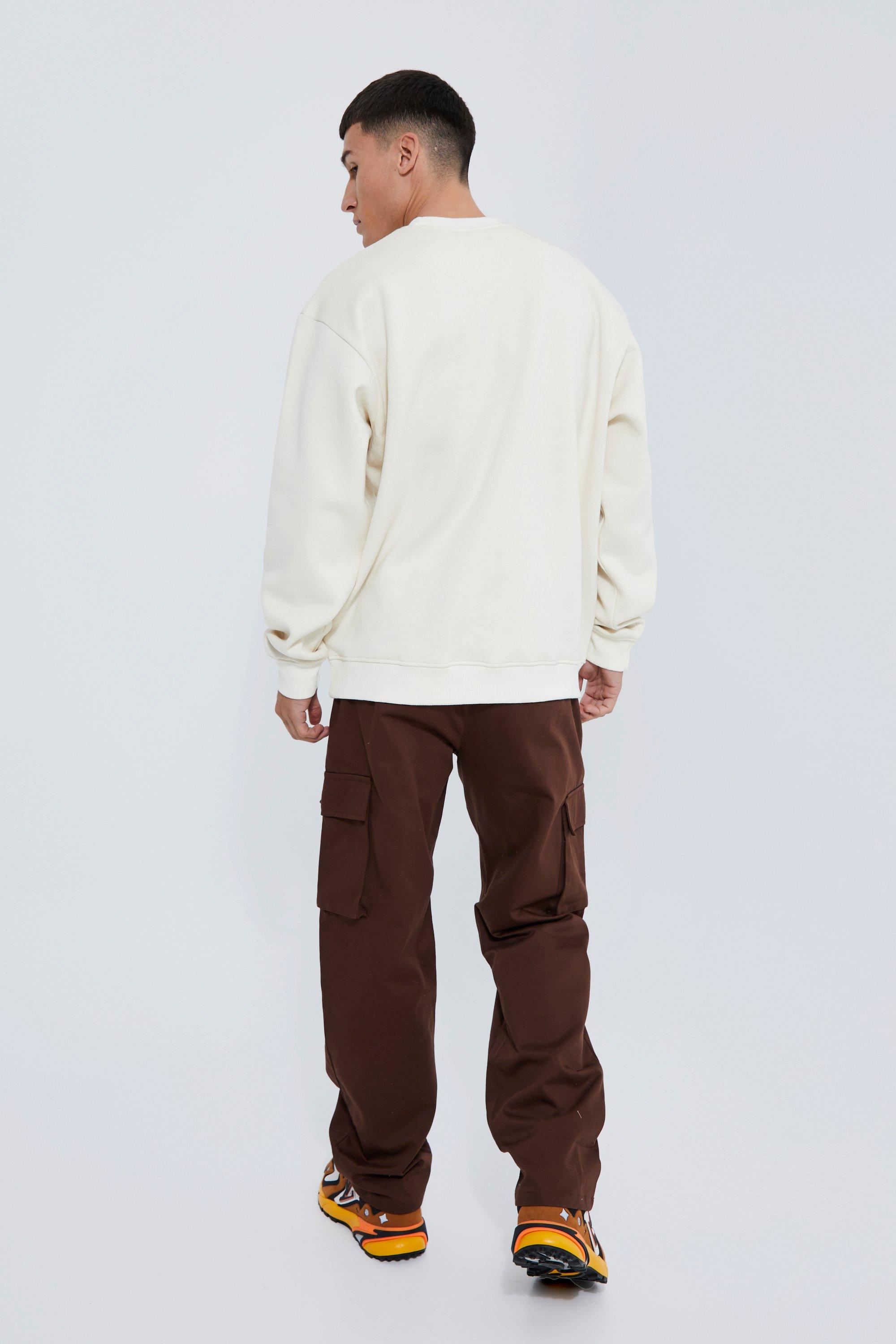 Elastic Waist Relaxed Fit Cargo Trouser