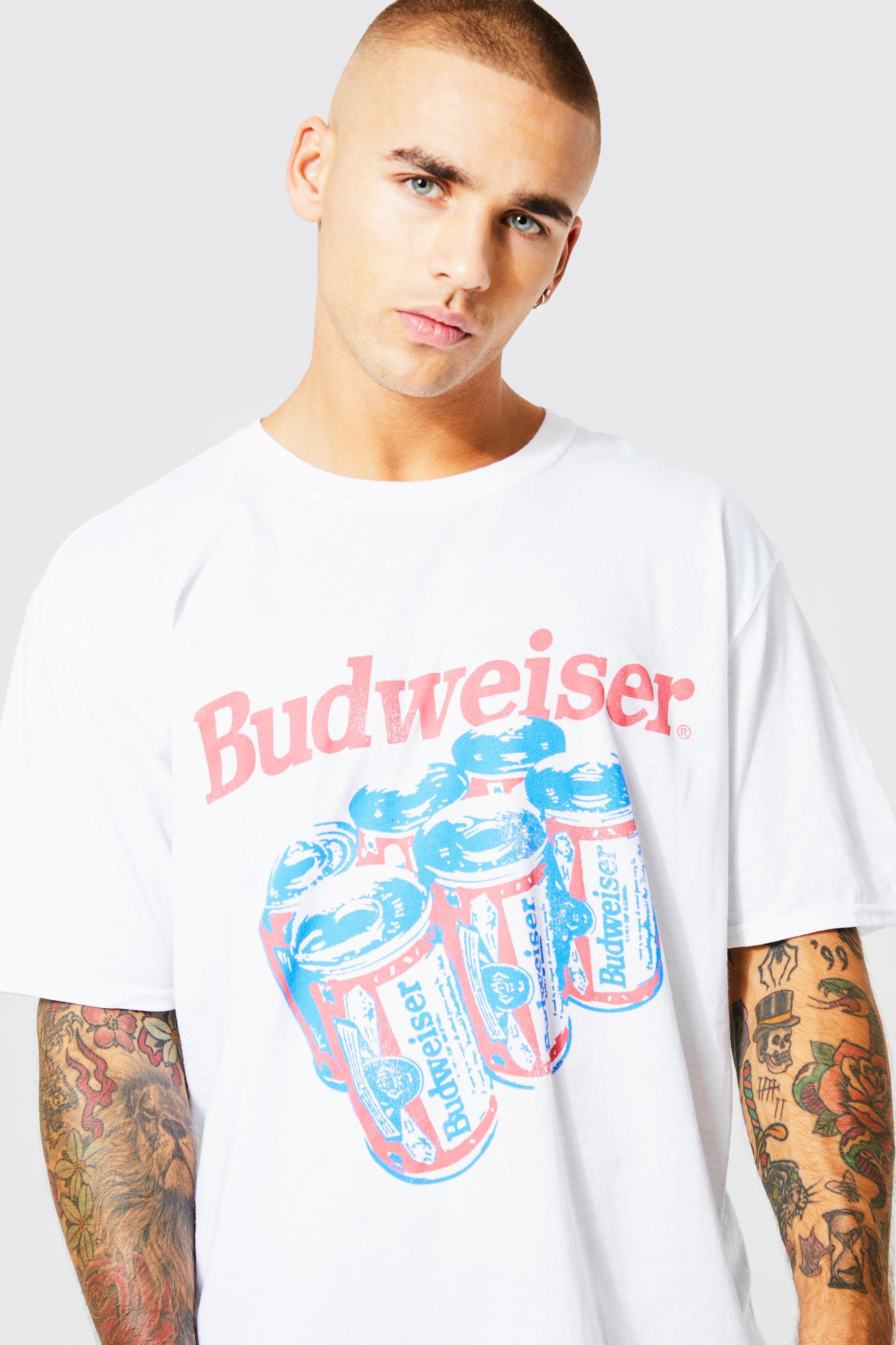 Oversized Budweiser License T shirt