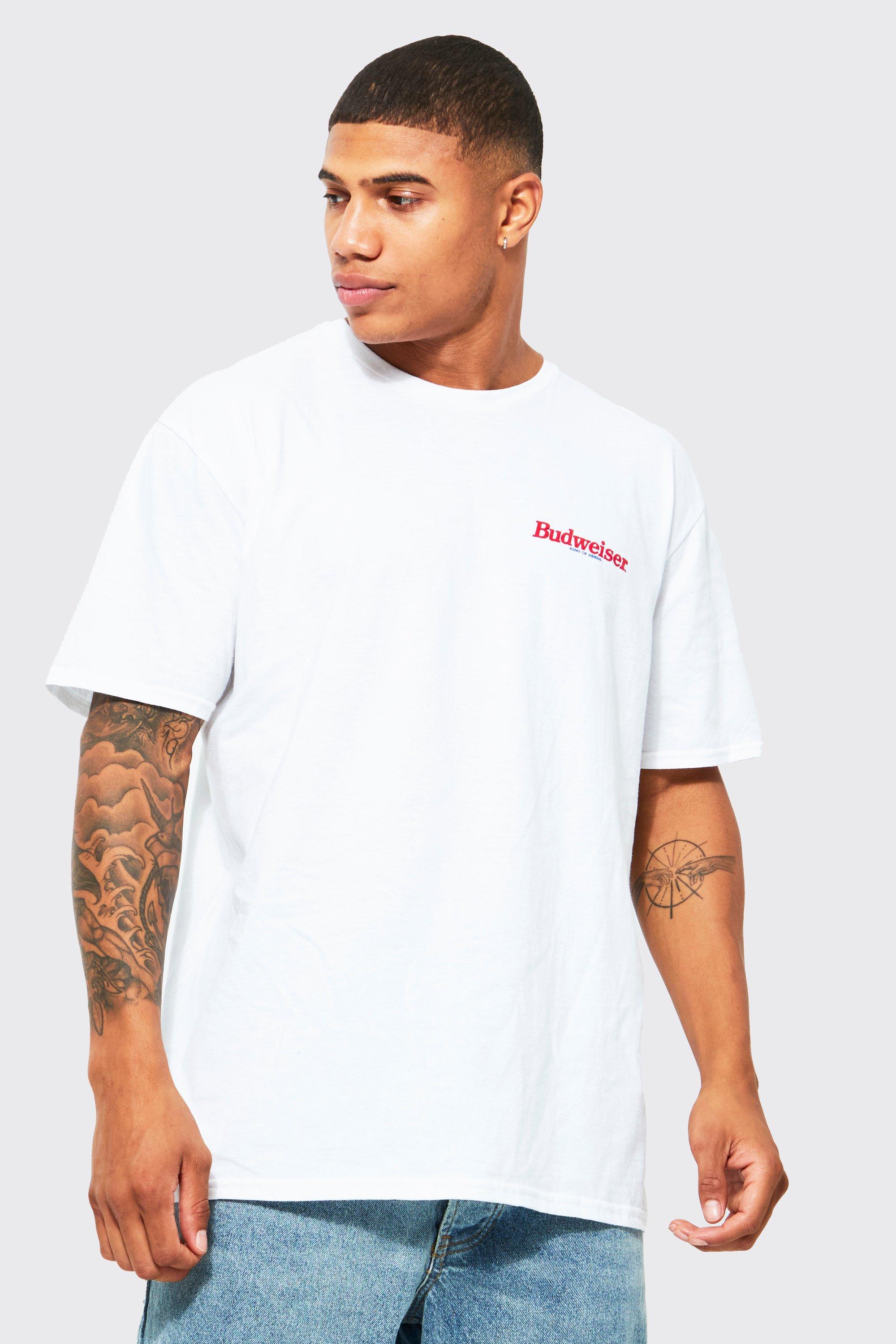 Budweiser t shirt mens best sale