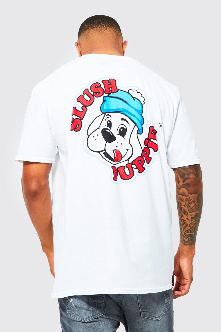 White Oversized Slush Puppy License T-shirt  image number 1