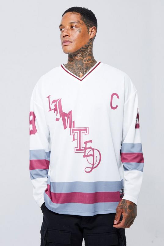 Oversized Limited Hockey Mesh Jersey Top | boohoo USA Oversized Limited Hockey Mesh Jersey Top | boohoo USA