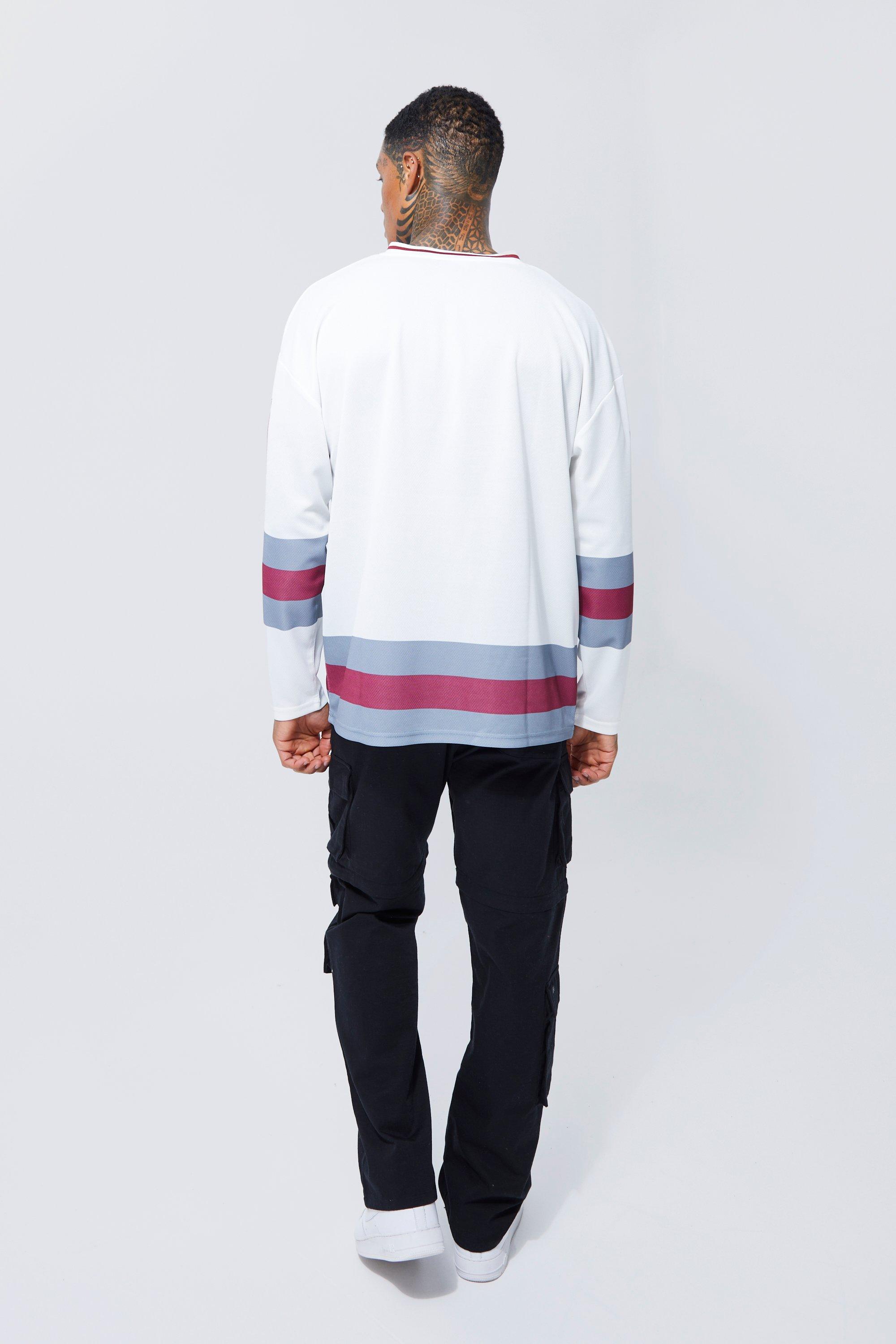 Oversized Limited Hockey Mesh Jersey Top | boohoo USA Oversized Limited Hockey Mesh Jersey Top | boohoo USA