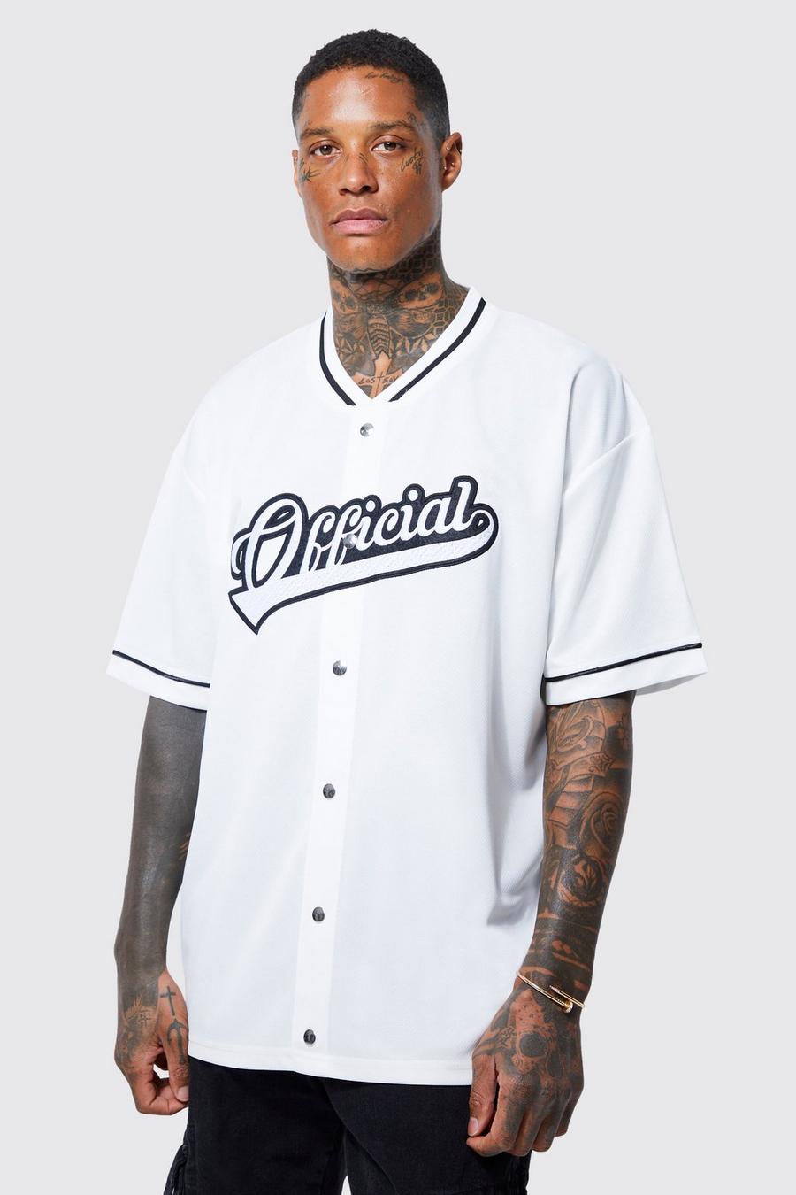 Desenmarañar contrabando Comercialización Oversized Varsity Mesh Baseball T-shirt | boohoo