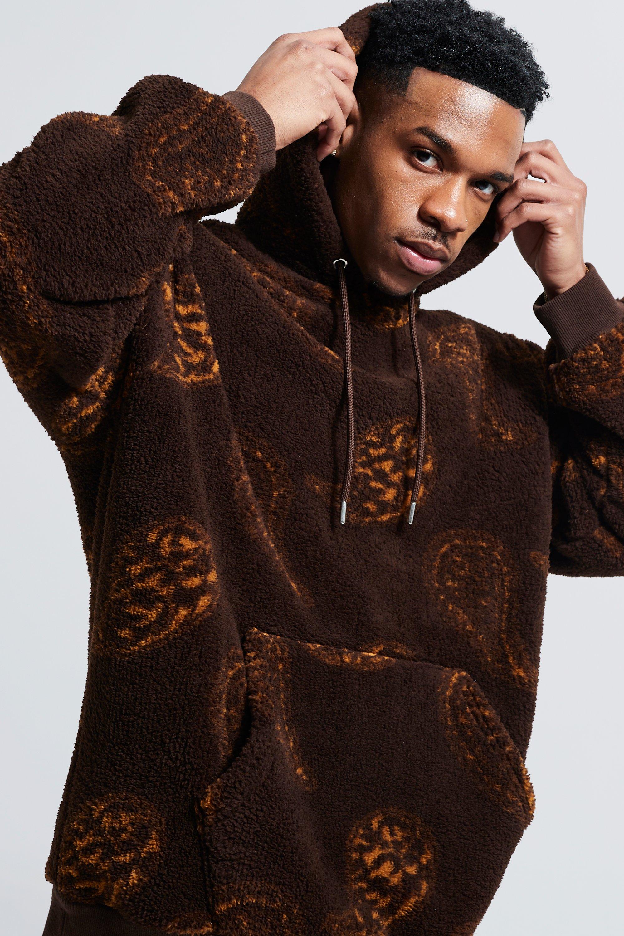 Paisley print online hoodie