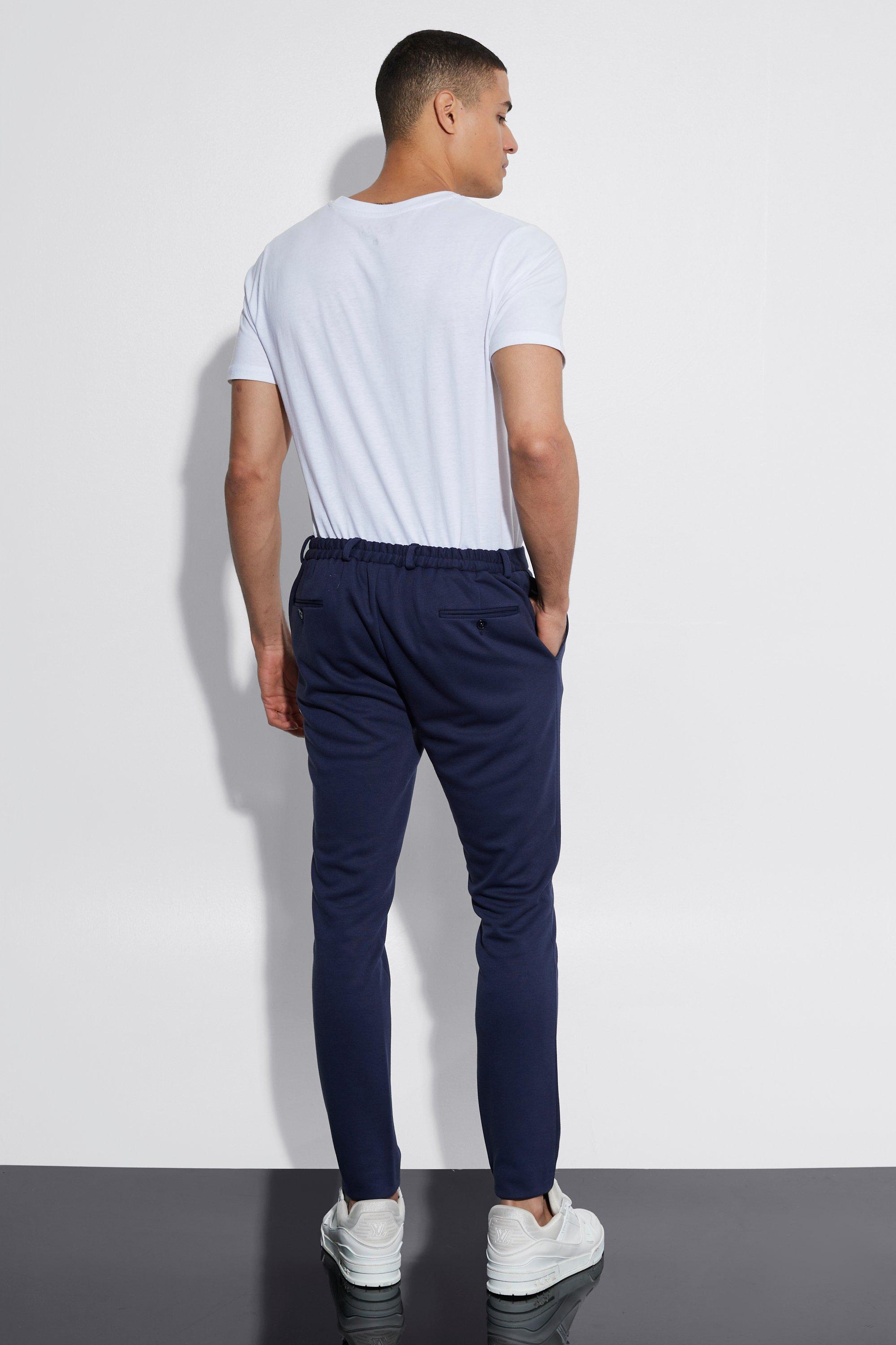 Pantalon jersey taille discount élastiquée