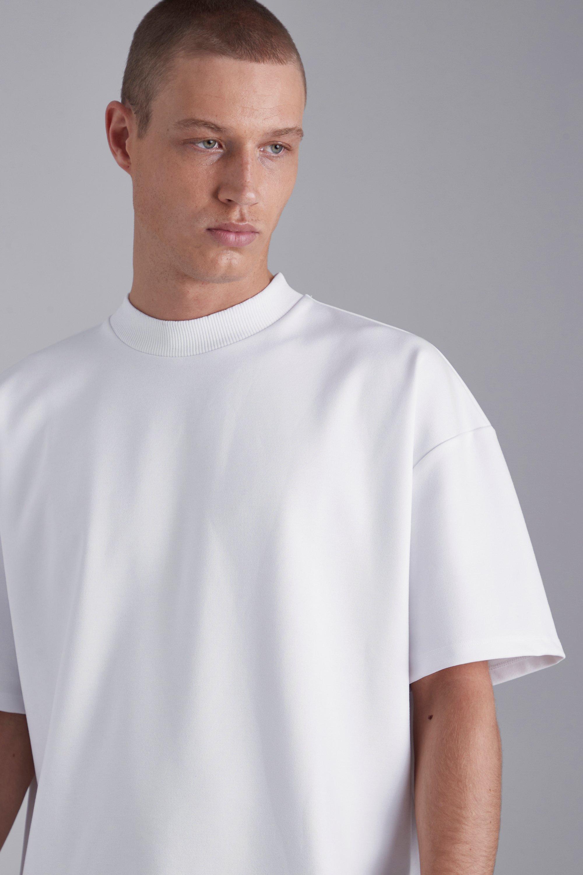 Wit oversized shirt discount heren