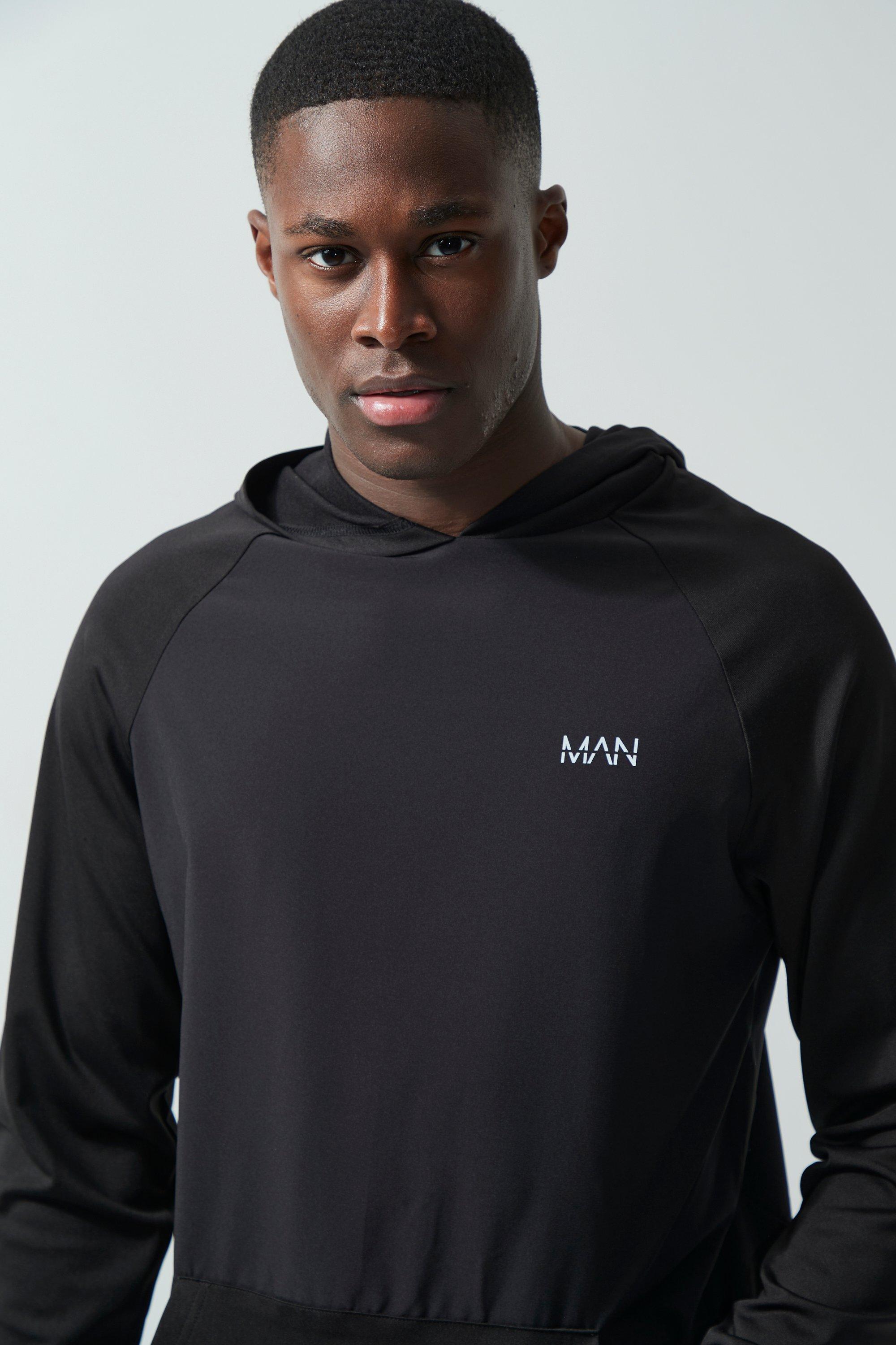 Man on sale chest hoodie