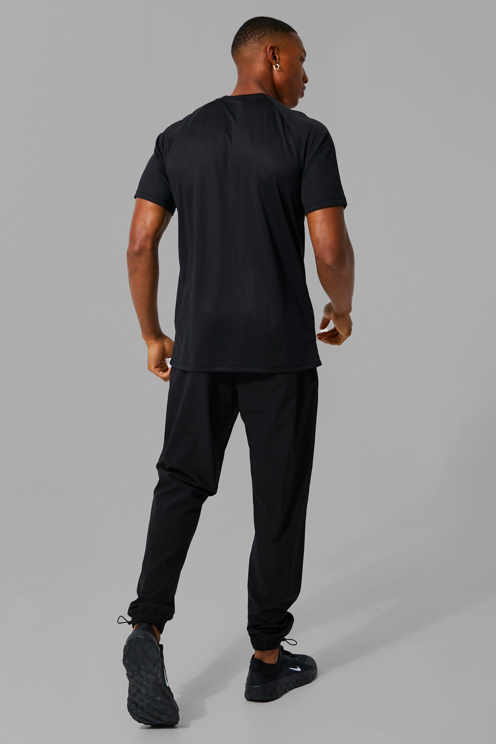 Man Active Bungee Toggle Hem Joggers boohoo