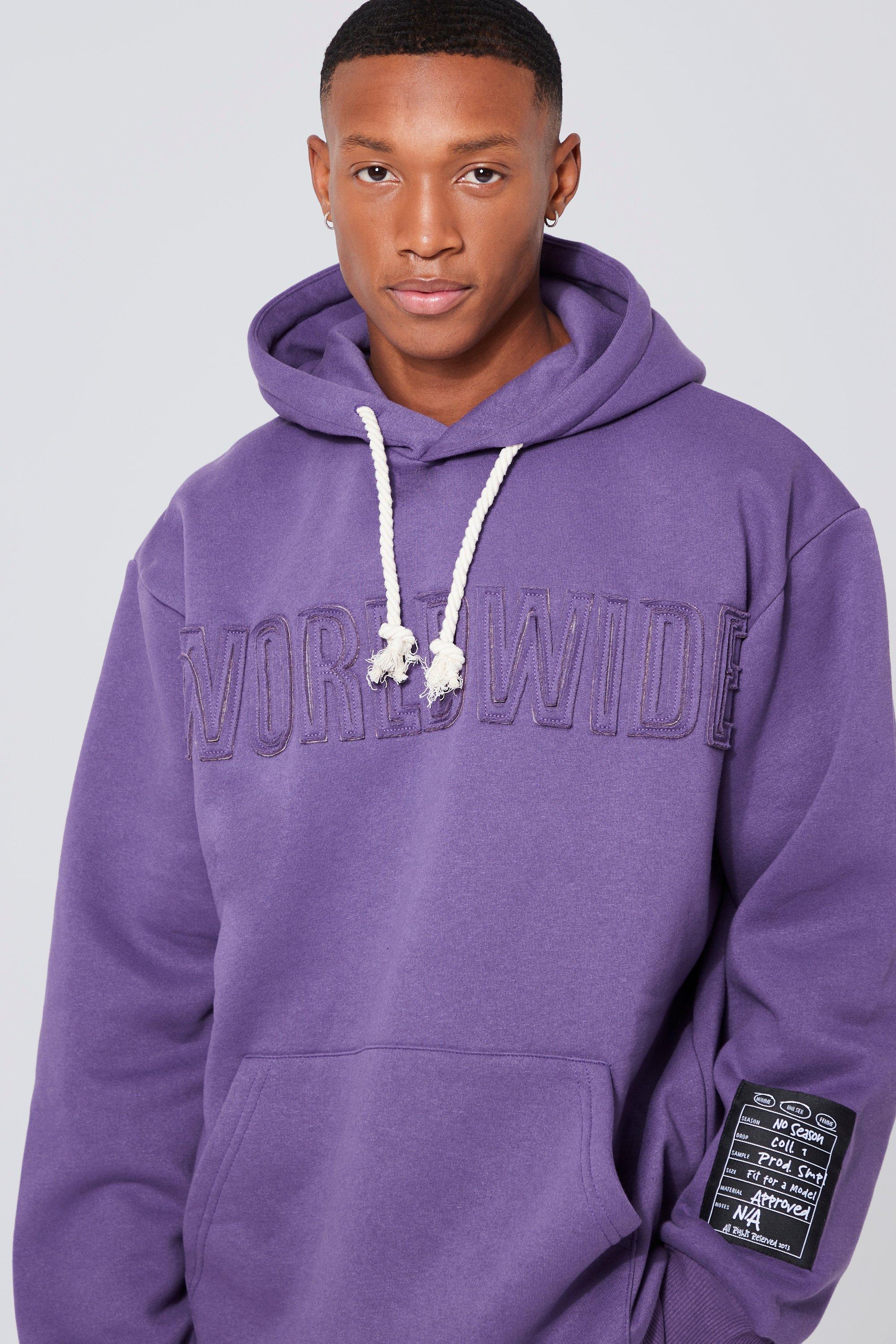 Sweat shirt violet discount homme