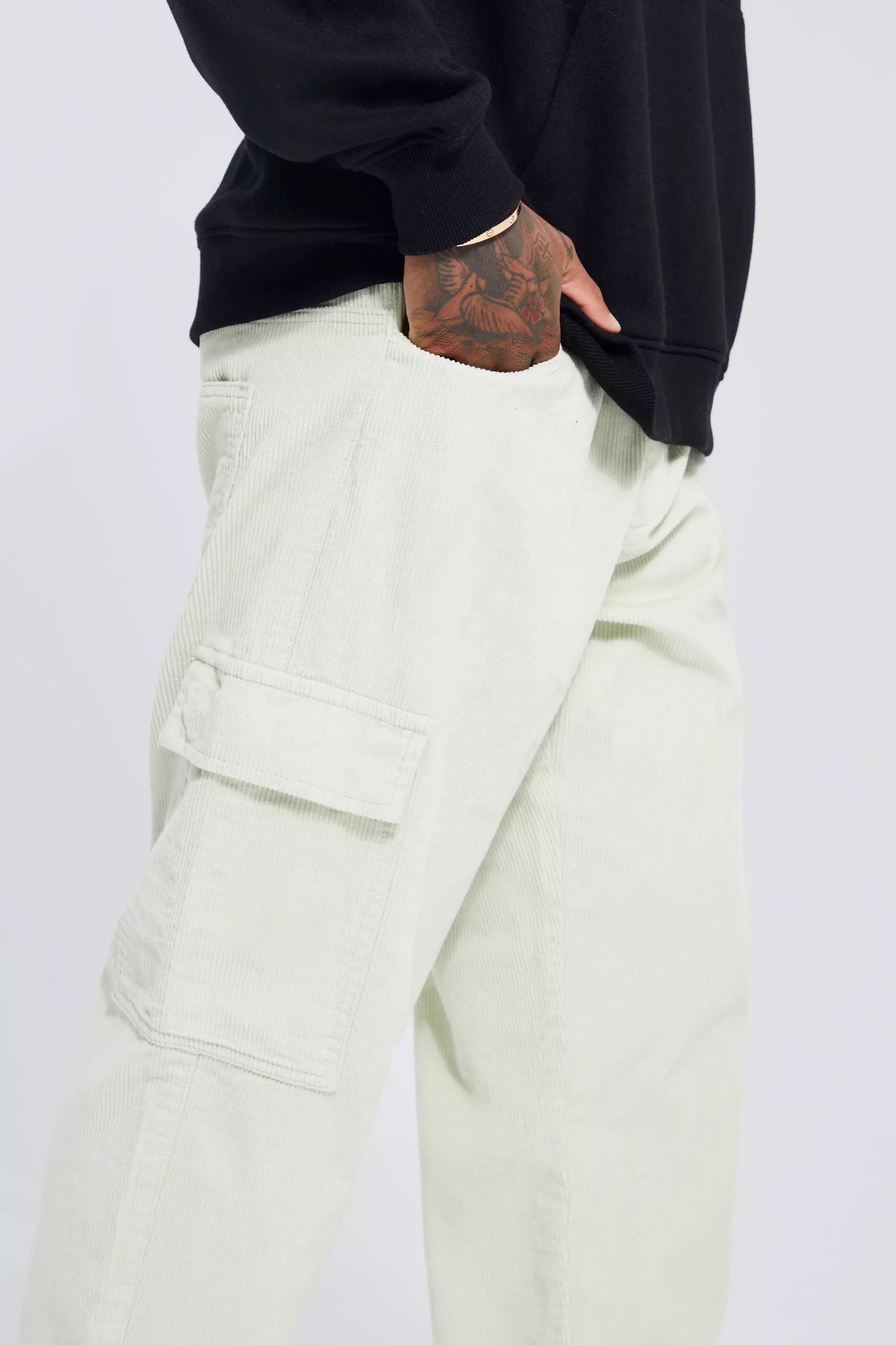 Sage Cord Skate Cargo Trouser alternative image