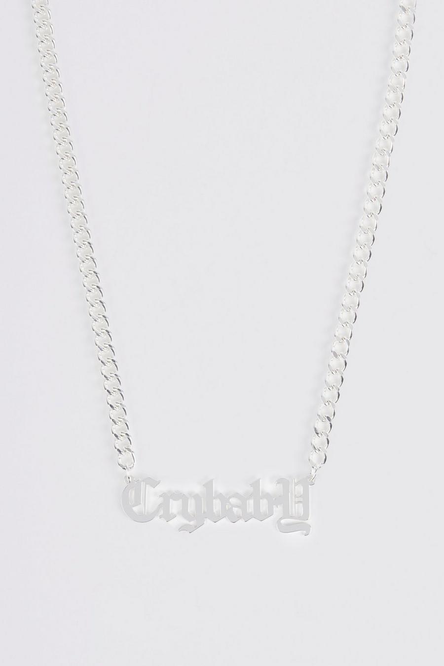 Silver Crybaby Chain Necklace