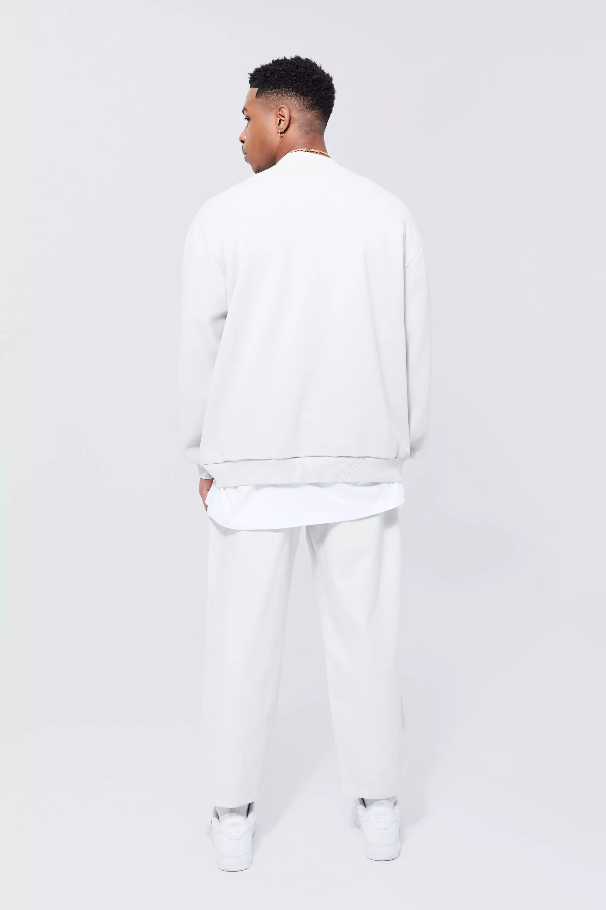Ecru Elastic Waist Skate Fit Peached Trouser alternative image