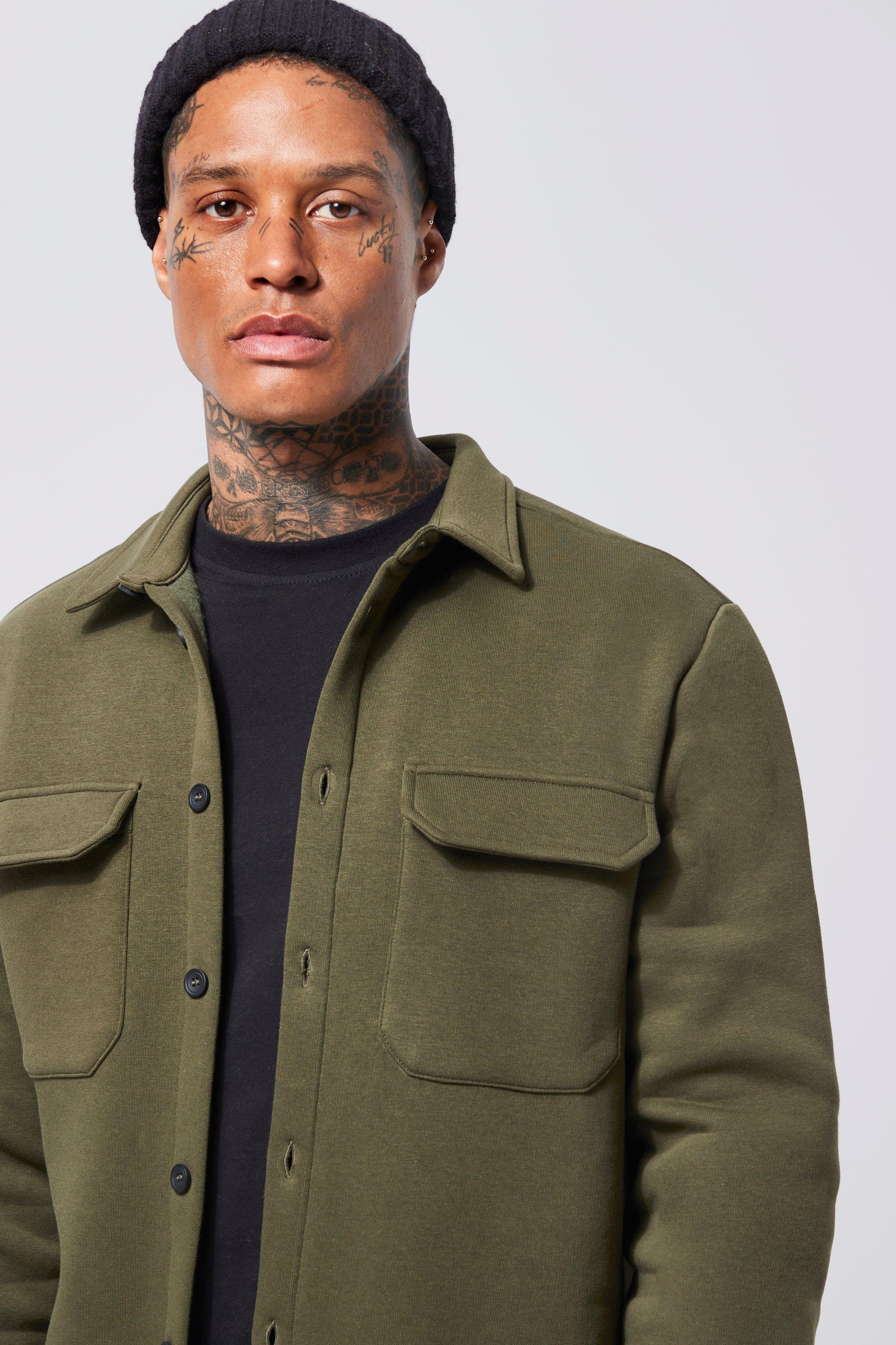 Mens clearance green overshirt