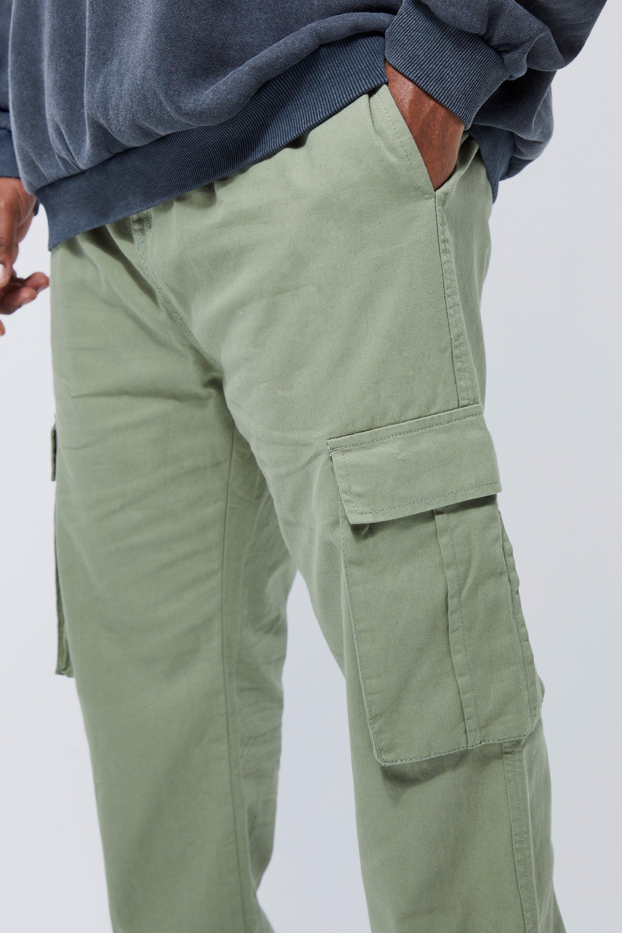 Elastic cuff cargo sales pants