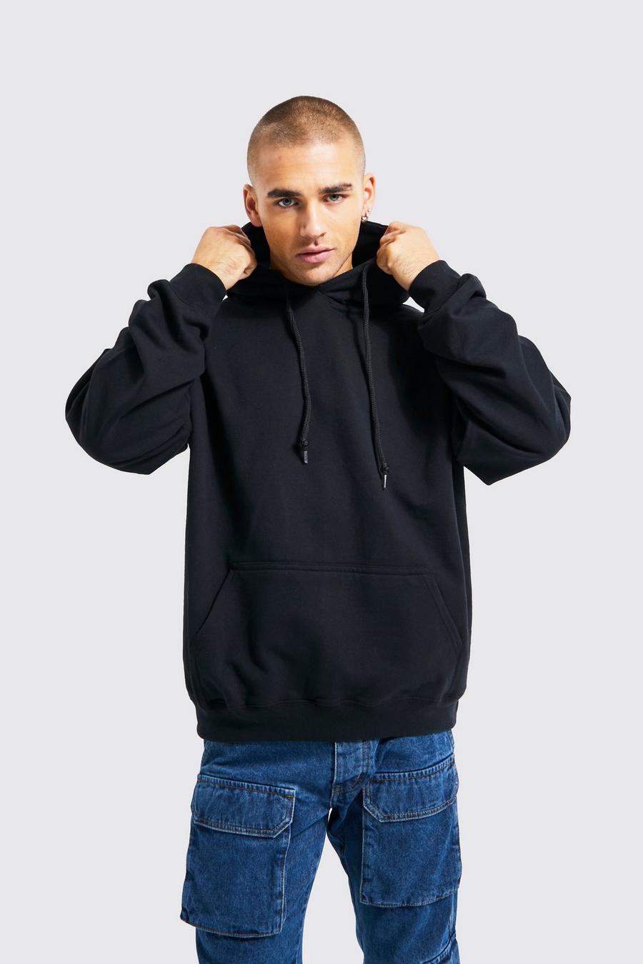Black Oversized Limited Collection Print Hoodie image number 1