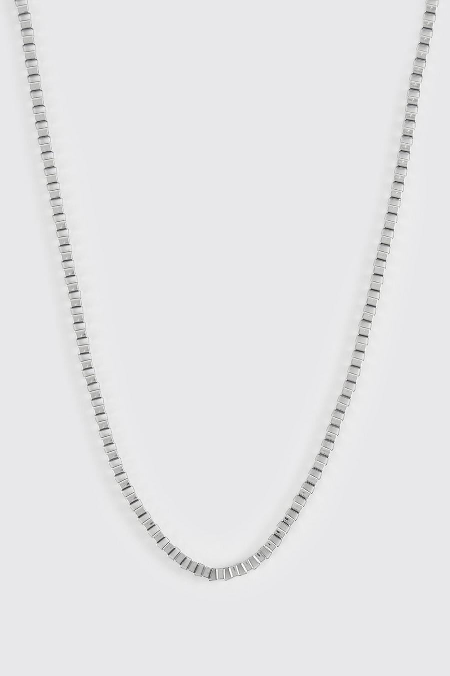 Silver Chunky Chain Necklace image number 1
