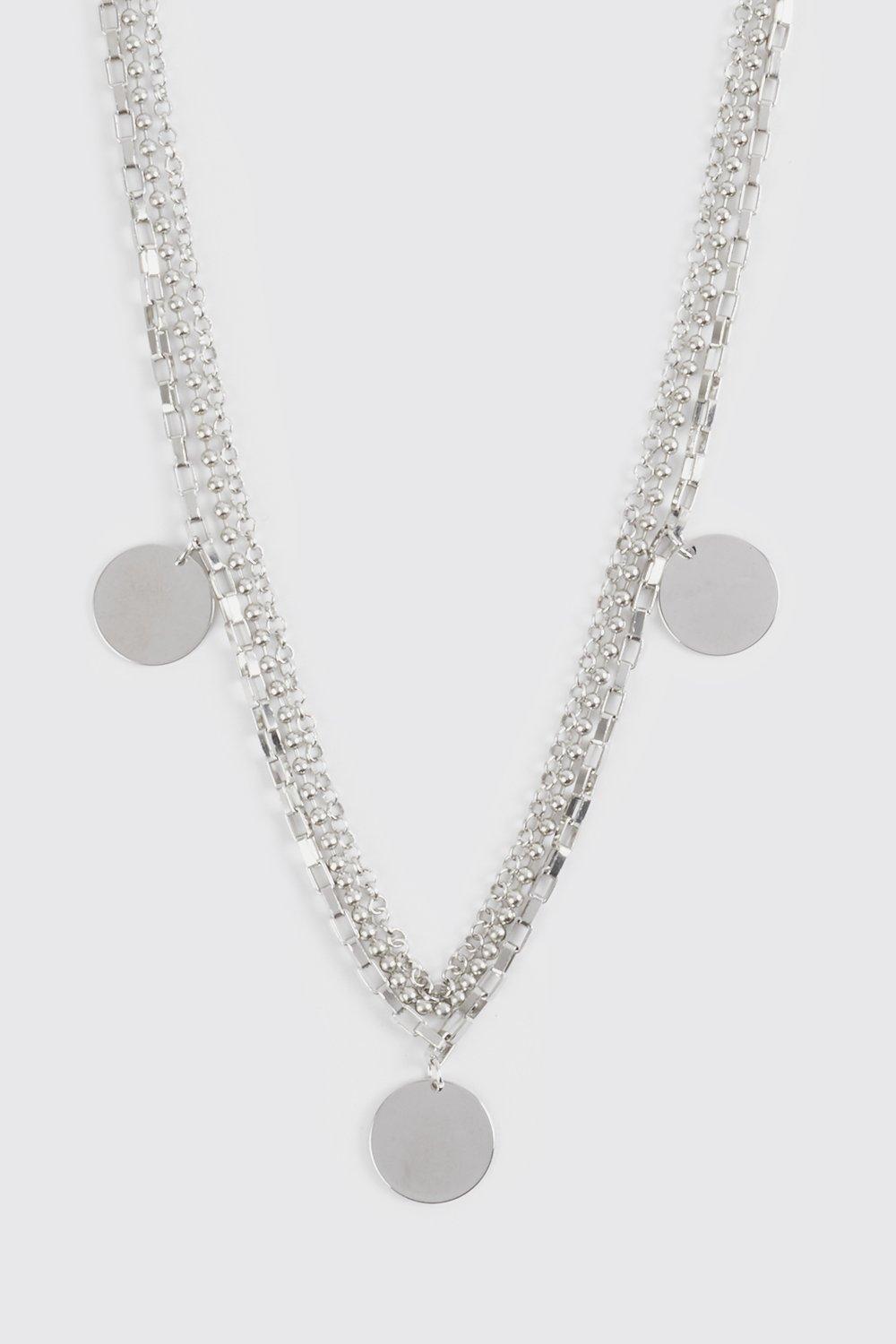 Sterling silver deals multi layer necklace