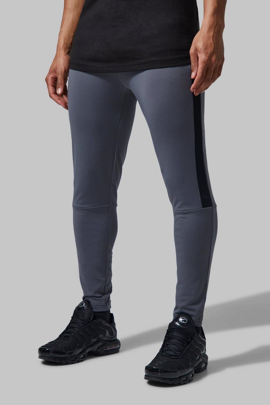 Charcoal grå Man Active Performance Training Joggers image number 1