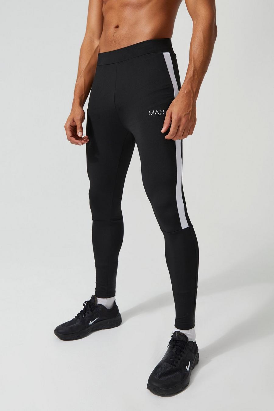 Black Man Active Compression Training Tights image number 1