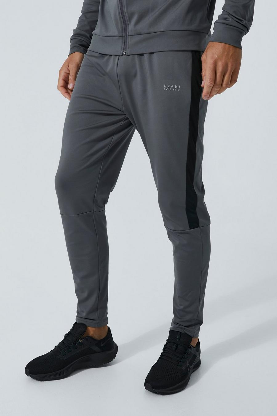 Charcoal grey Tall Man Active Performance Training Joggers