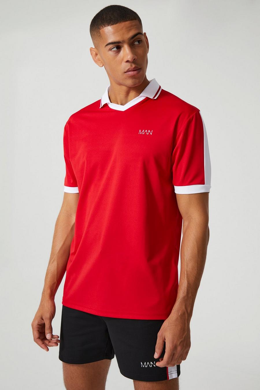 Red Man Active Voetbal Polo image number 1