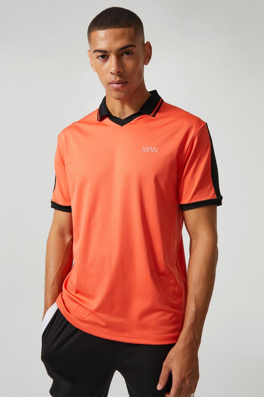 Orange Man Active Training Polo Top image number 1