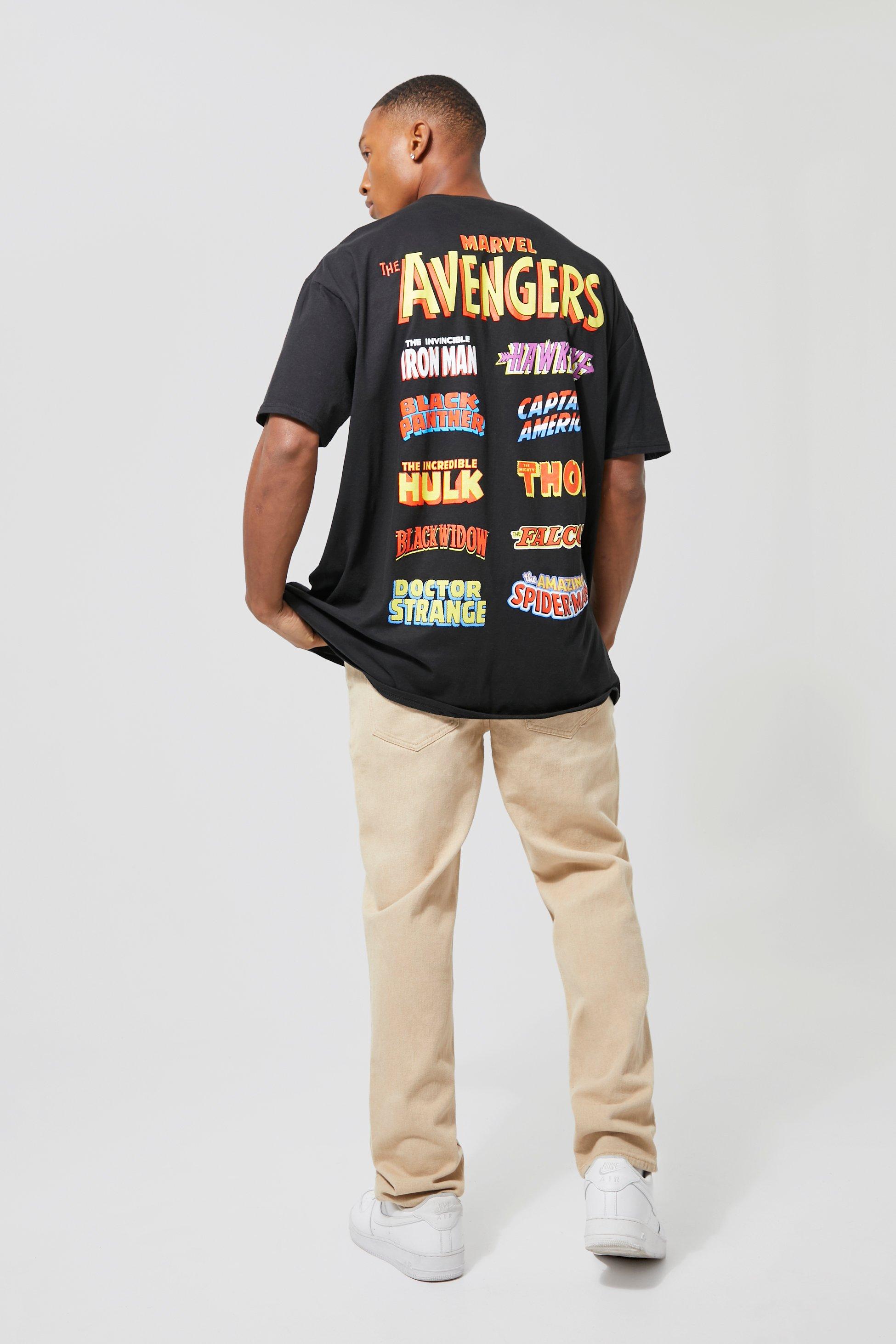 Oversized Marvel Avengers License T-shirt