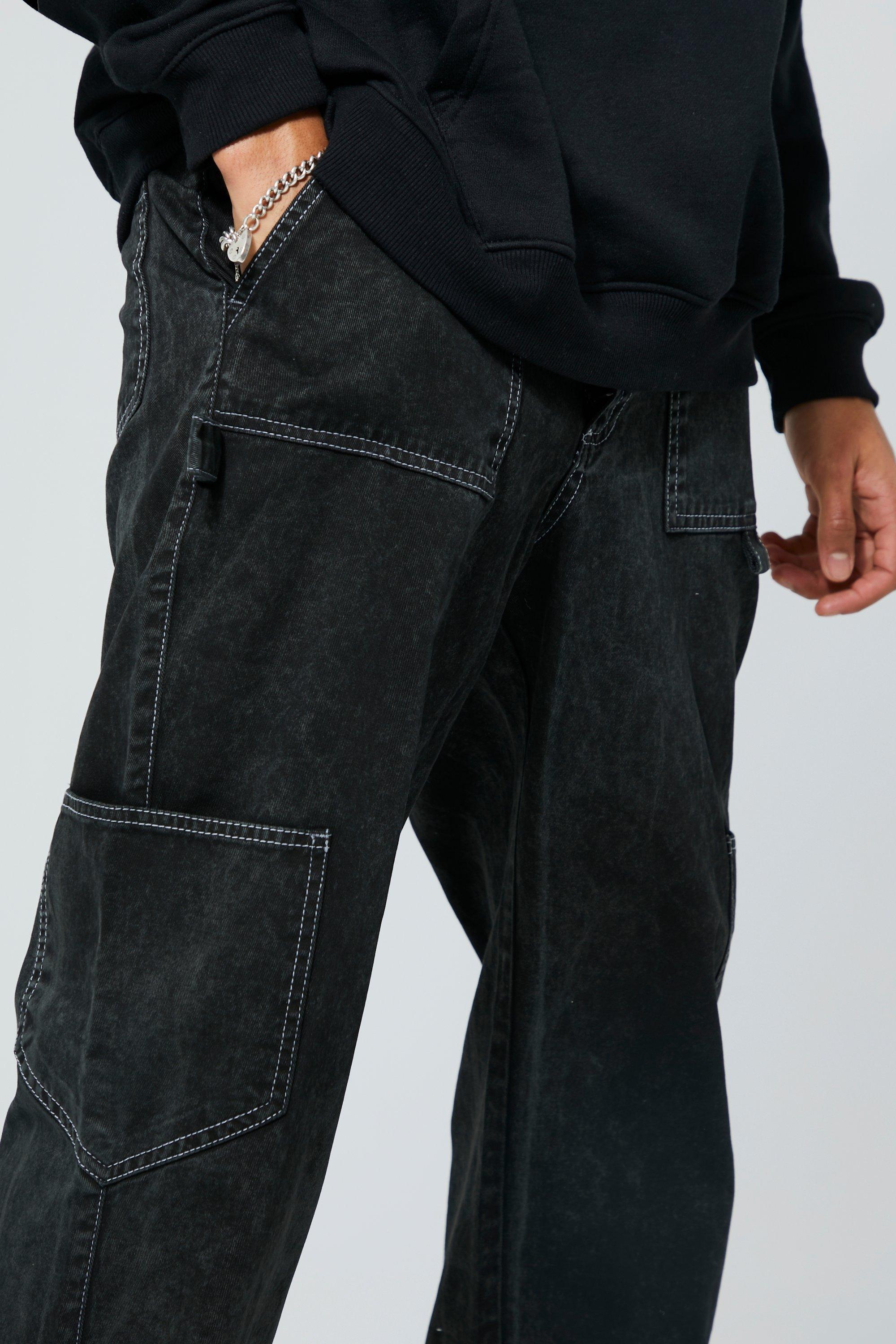 Black Carpenter Cargo Pants