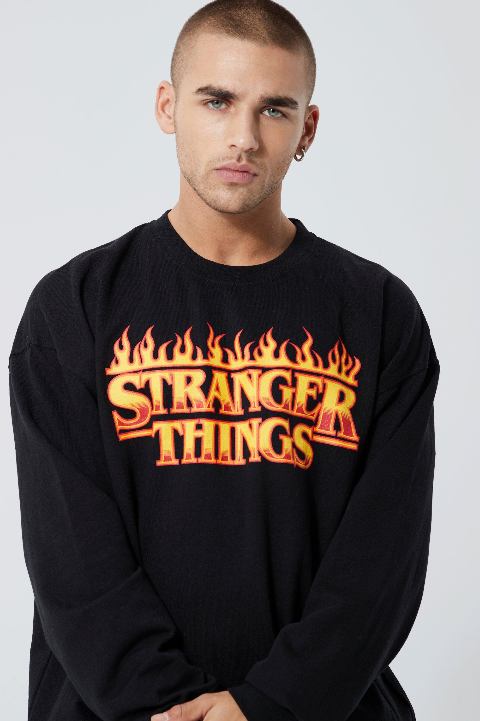 Stranger things deals black sweatshirt