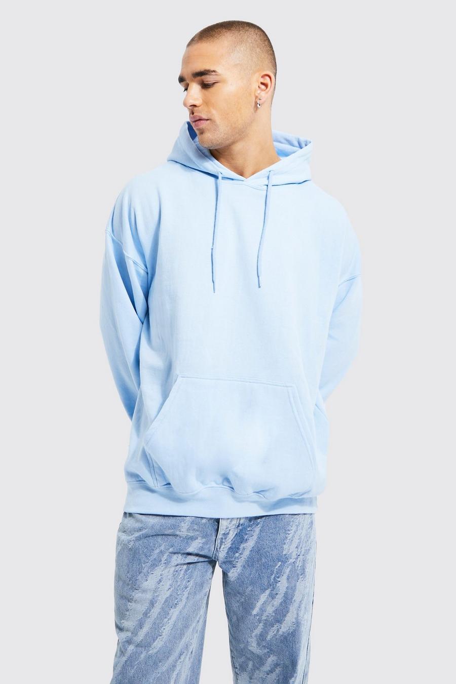 Light blue Oversized Pour Homme Hoodie image number 1