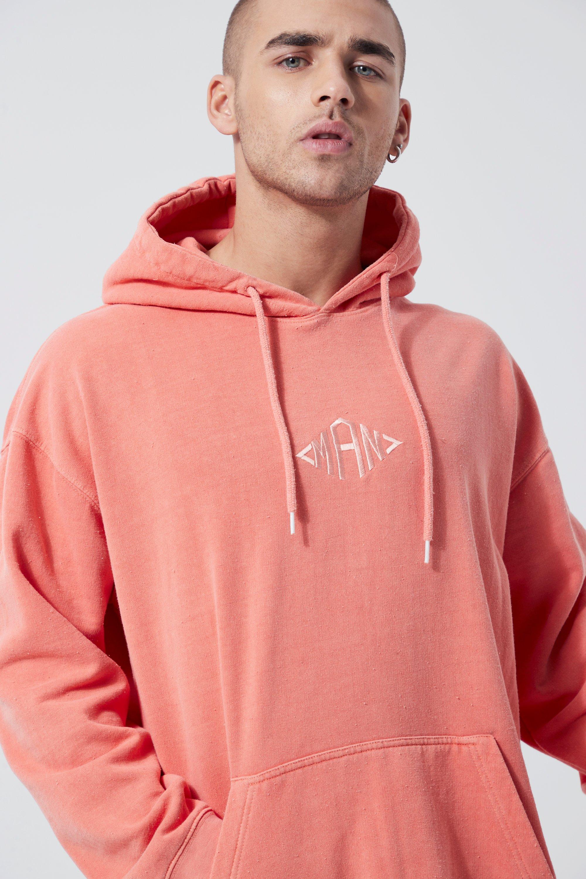 Coral pink hoodie online
