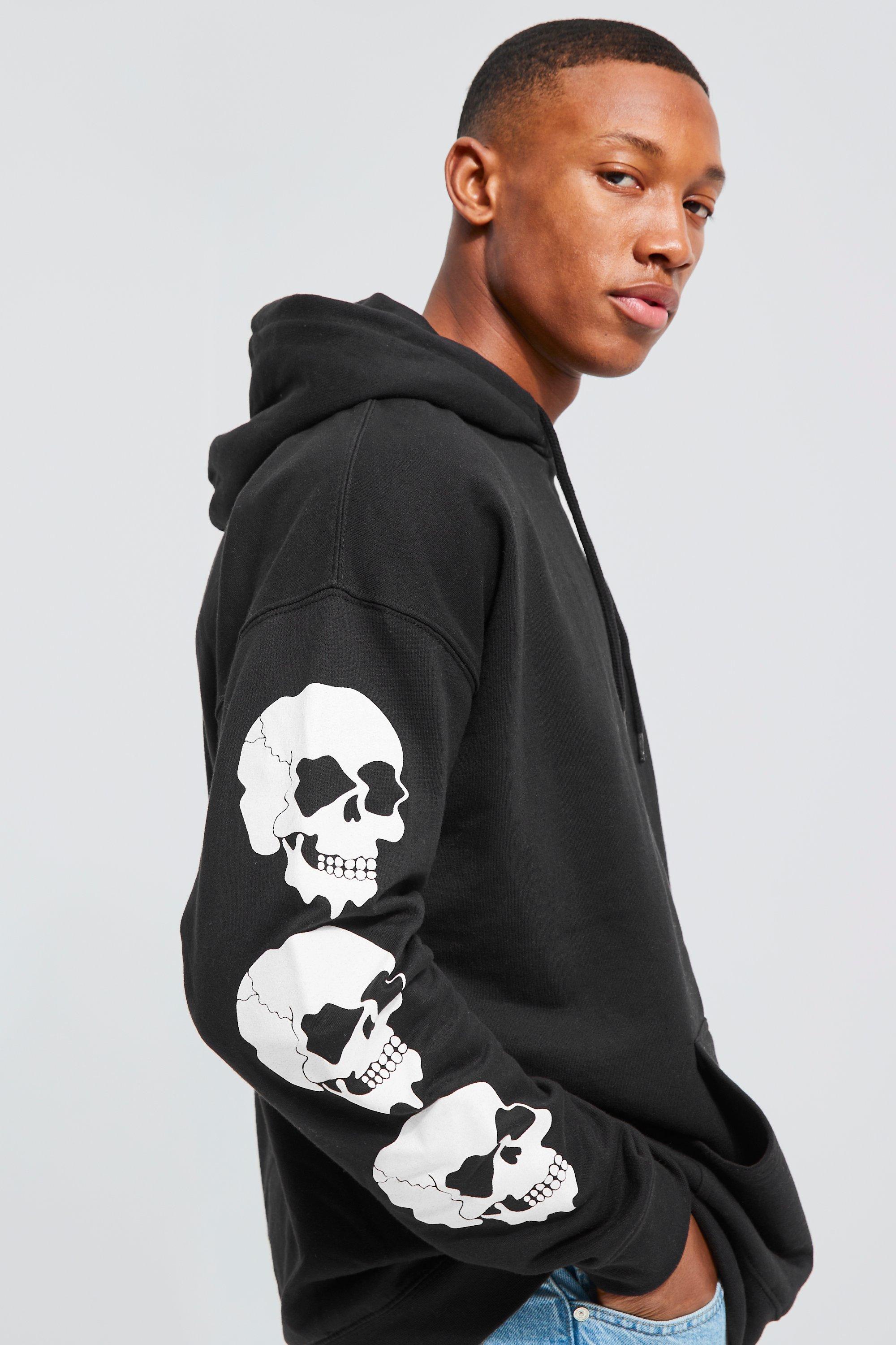 Men's Hooded Skull Sweatshirt