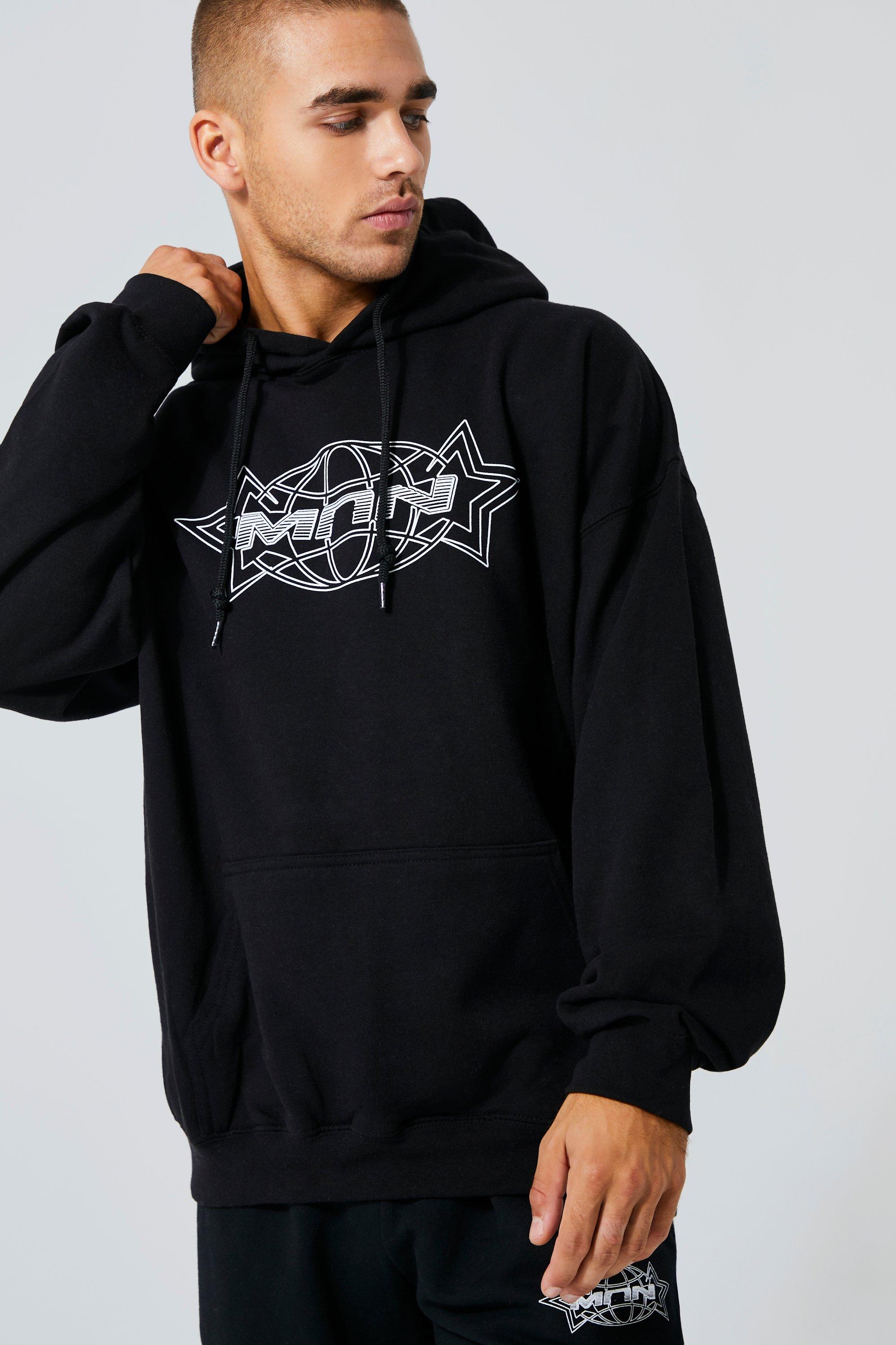 Star print hoodie clearance