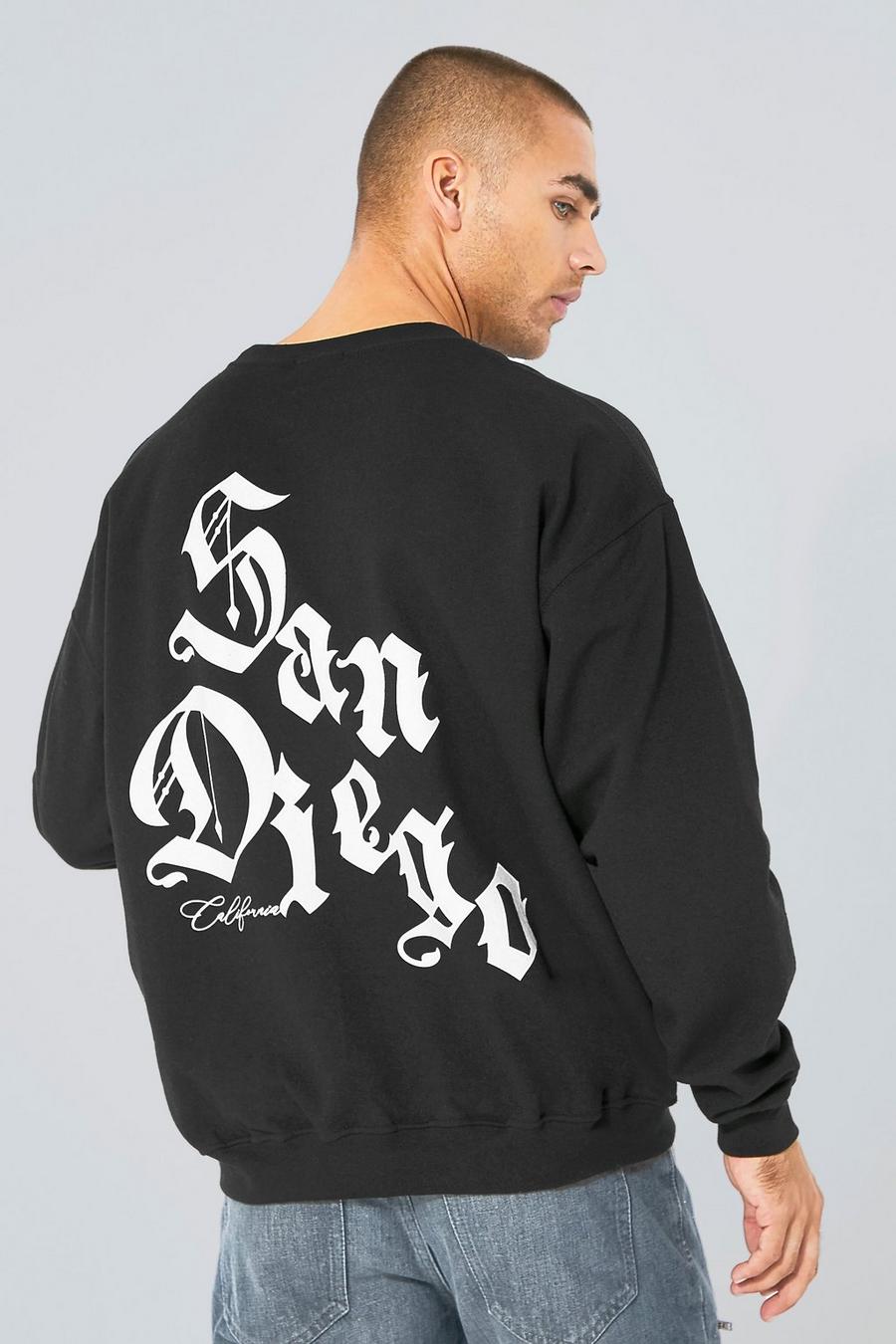 Black San Diego Oversized sweatshirt image number 1
